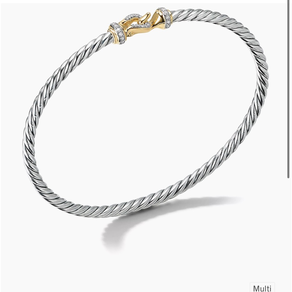 David Yurman Buckle classic cable bracelet size small.